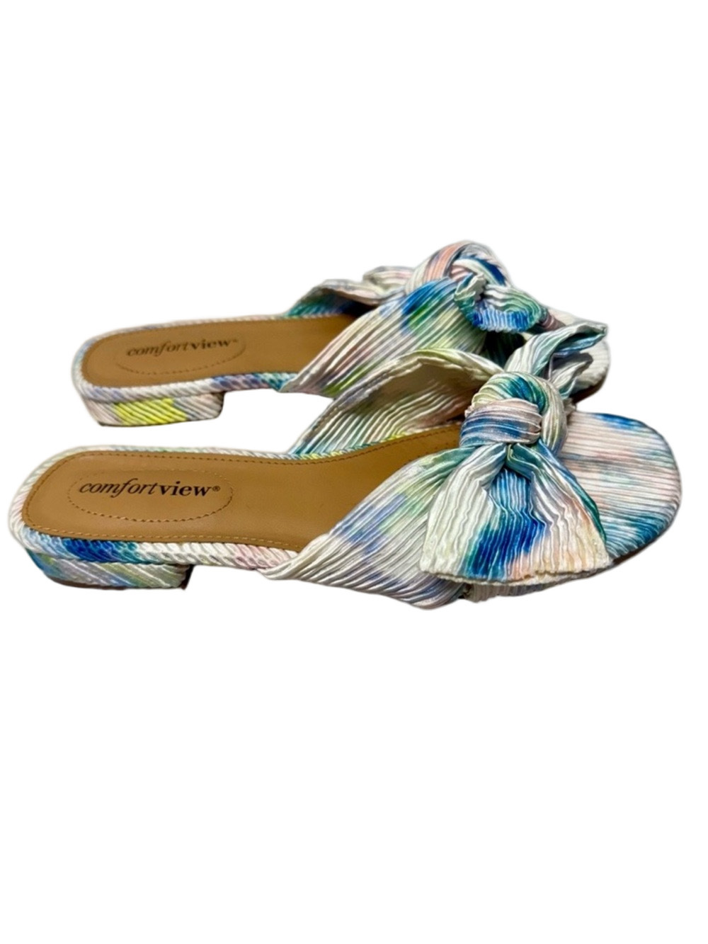 Comfortview Women's Wide
Width the Blanche Mule 7M Pastel Tie-Dye